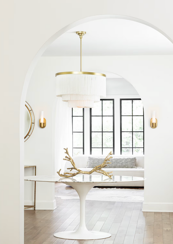 Cabaret Ivory Fringe Chandelier
