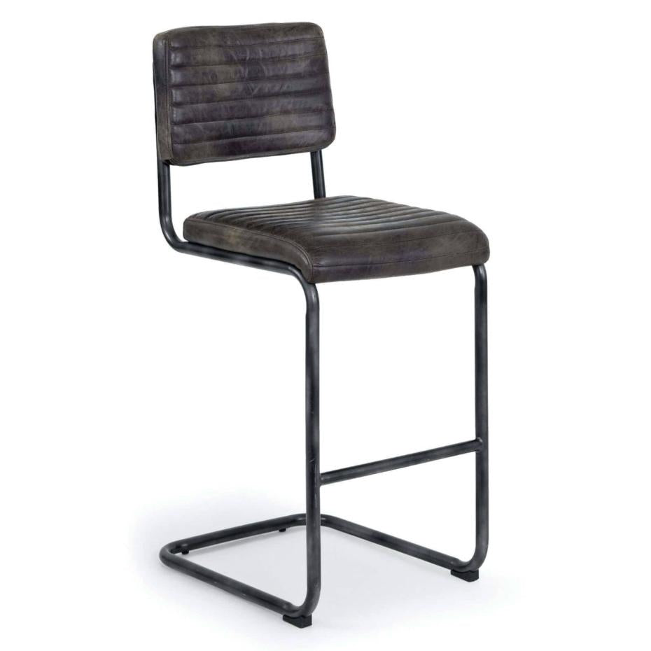 Dylan Ebony Bar Stool Set 2 | Bone & Brass