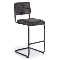 Dylan Ebony Bar Stool Set 2 | Bone & Brass