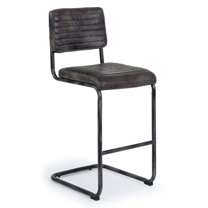 Dylan Ebony Bar Stool Set 2 | Bone & Brass