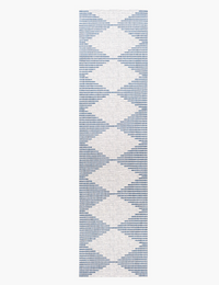 Eagean Blue & White Outdoor Rug