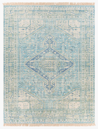 Zainab Sky Blue Hand Woven Rug