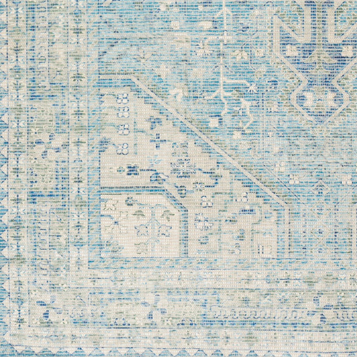 Zainab Sky Blue Hand Woven Rug