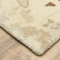 Anastasia Ivory & Grey Contemporary Rug