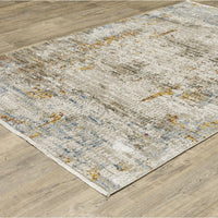 Bauer Beige Multi-Colored Casual Rug - Rug Texture Detail | Bone & Brass