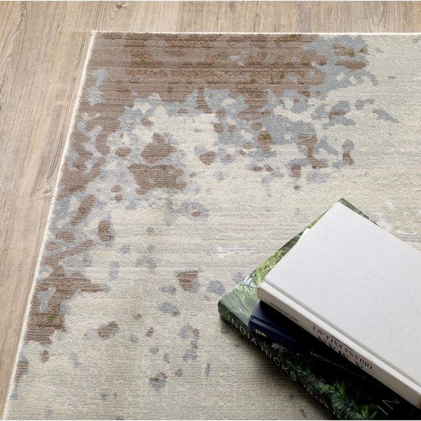 Caravan Beige & Copper Contemporary Rug