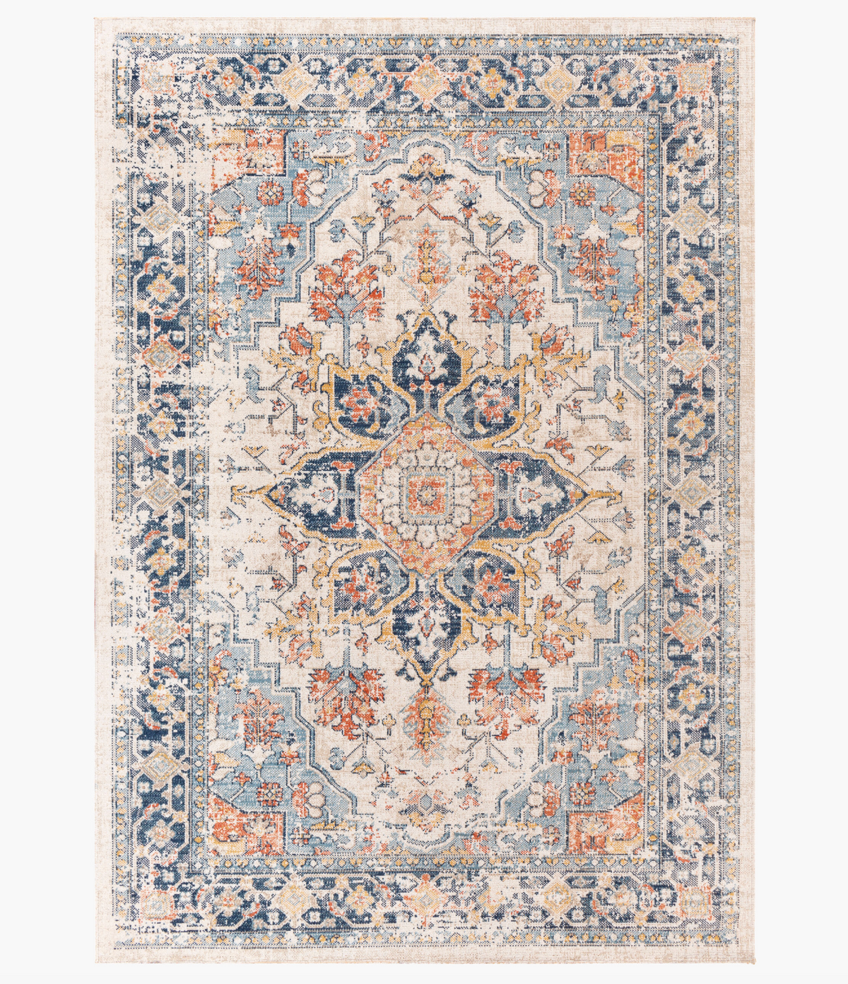 Huntington Multicolored Navy & Cream Rug