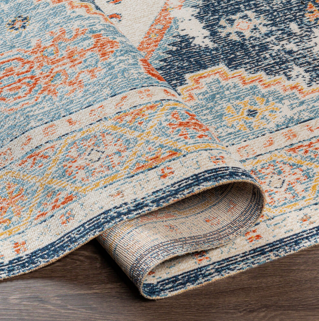 Huntington Beach Navy & Denim Rug