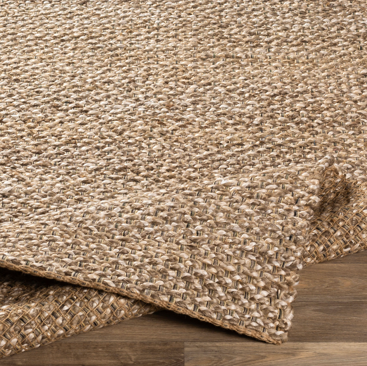 Curacao Taupe & Cream Jute Rug
