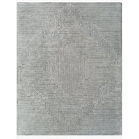 Charcoal Grey Striped Rug | Bone & Brass