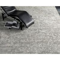 Charcoal Grey Striped Rug - Rug Pattern Detail | Bone & Brass