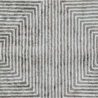 Charcoal Grey Striped Rug - Rug View | Bone & Brass