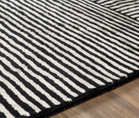 Quartz Black & White Hand Tufted Rug