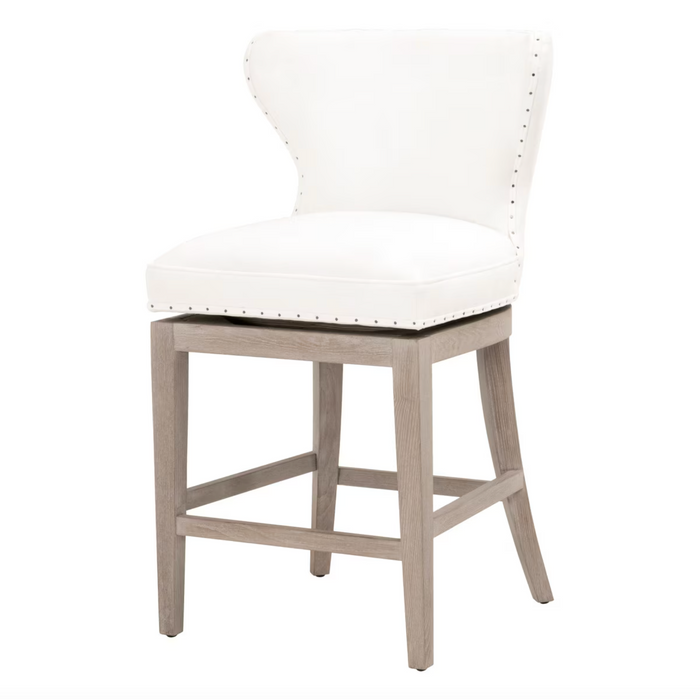 Millie Ivory Swivel Counter Stool
