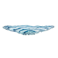 Blue & Clear Glass Decorative Bowl | Bone & Brass
