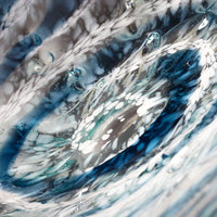 Blue & Clear Glass Decorative Bowl - Bowl Detail | Bone & Brass