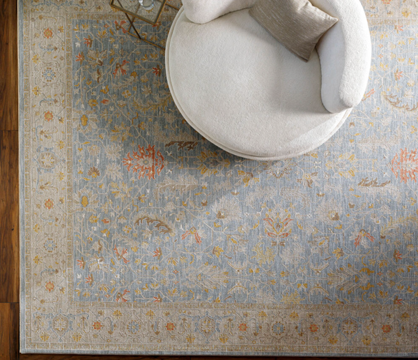 Avant Garde Blue & Light Beige Rug