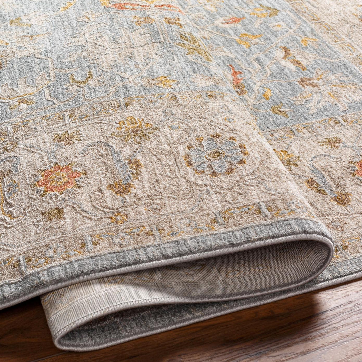Avant Garde Blue & Light Beige Rug - Rug View | Bone & Brass