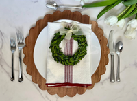 Scalloped Round Cutting Board Charger