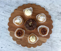 Scalloped Round Cutting Board Charger