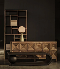 Quadrant 3 Door Sideboard Dark Walnut