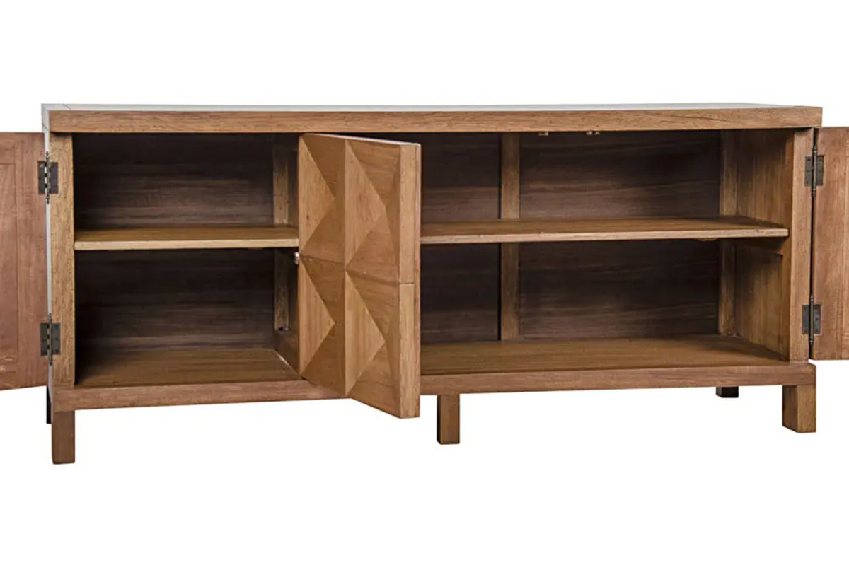 Quadrant 3 Door Sideboard Dark Walnut