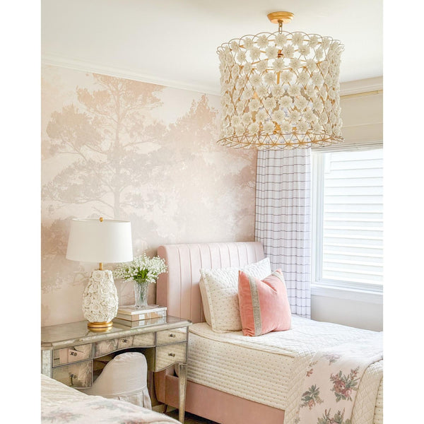 Alice Porcelain Flower Chandelier - Chandelier Detail | Bone & Brass
