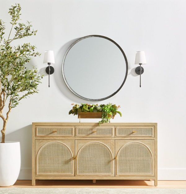 Callie Gray Cane Media Sideboard