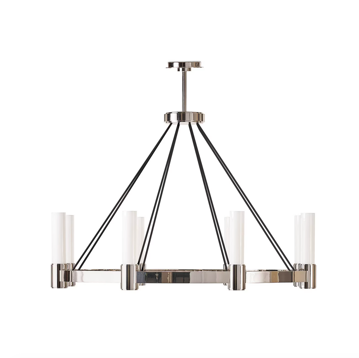Dixon Polished Nickel Chandelier
