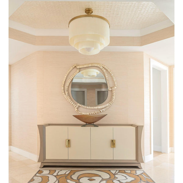 Cabaret Ivory Fringe Chandelier - Chandelier Detail | Bone & Brass