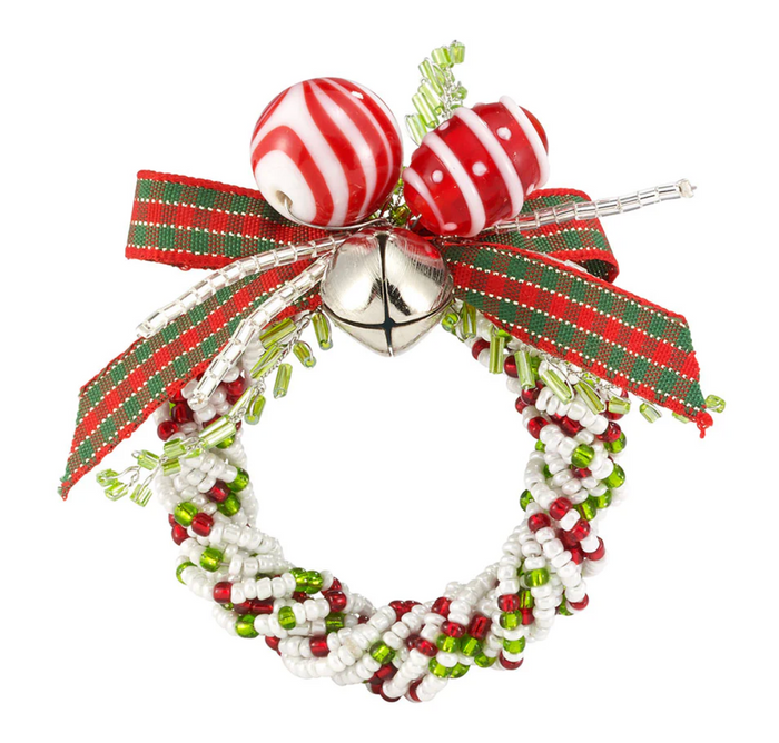 Jingle Bells Napkin Ring, Set of 4