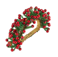 Holly Wreath Napkin Ring, Set of 4