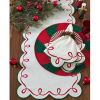 Holly Wreath Napkin Ring, Set 4 - Ring Side View | Bone & Brass