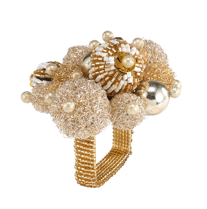 Gala Gold Napkin Ring, Set of 4