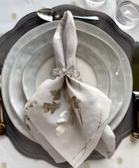 Crystal Bauble Napkin Ring | Gold or Silver, Set of 4