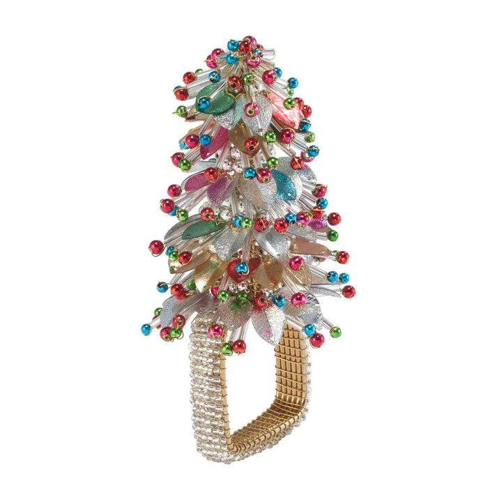 Christmas Tree Napkin Ring, Set of 4 | Bone & Brass