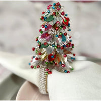 Christmas Tree Napkin Ring, Set of 4 - Ring Side View | Bone & Brass
