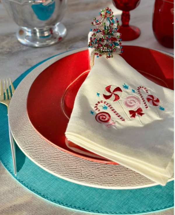 Christmas Tree Napkin Ring, Set of 4