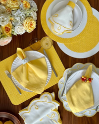 Halo Reversible Round Placemats, Set of 4