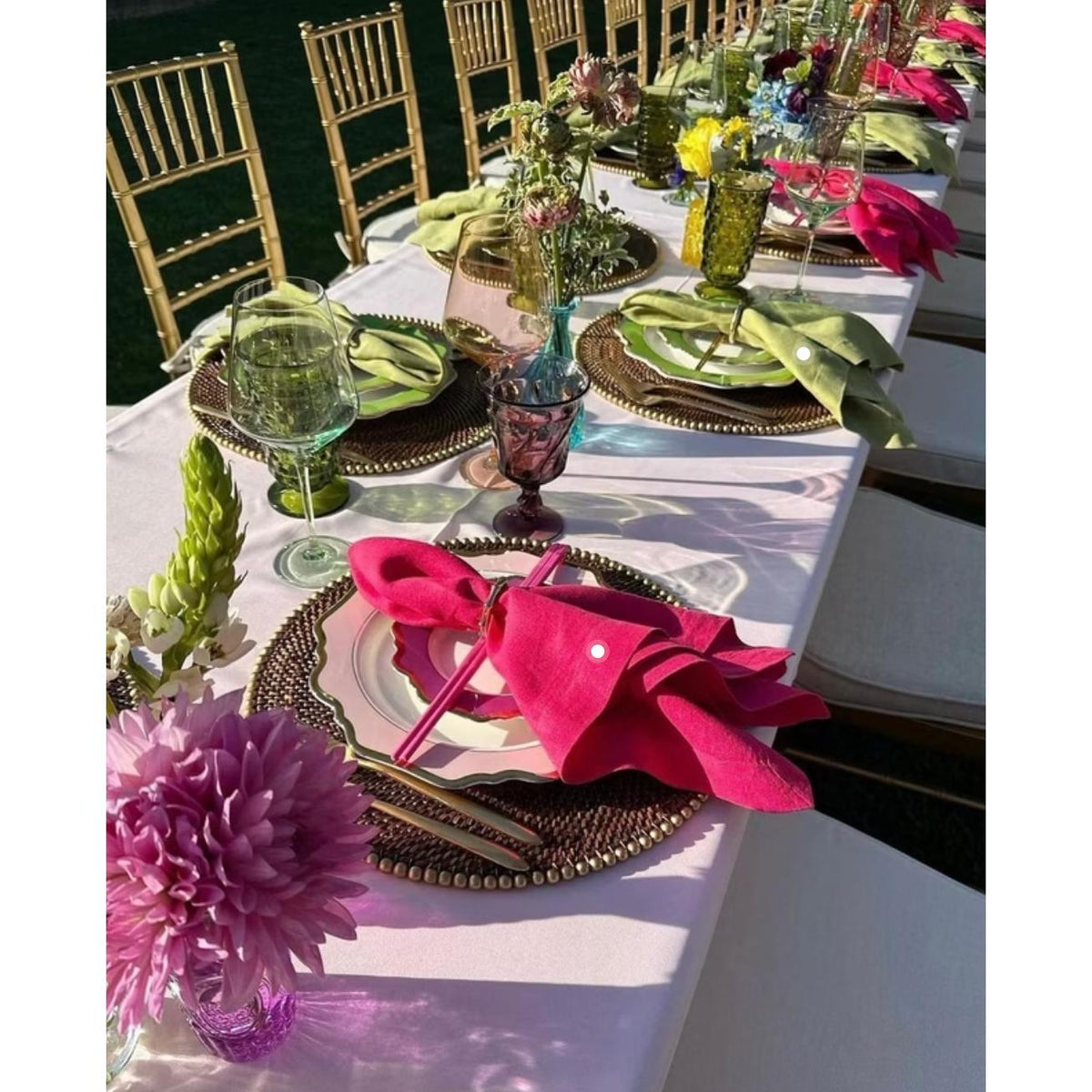 French Riviera Stonewashed Linen Napkins, Set 4