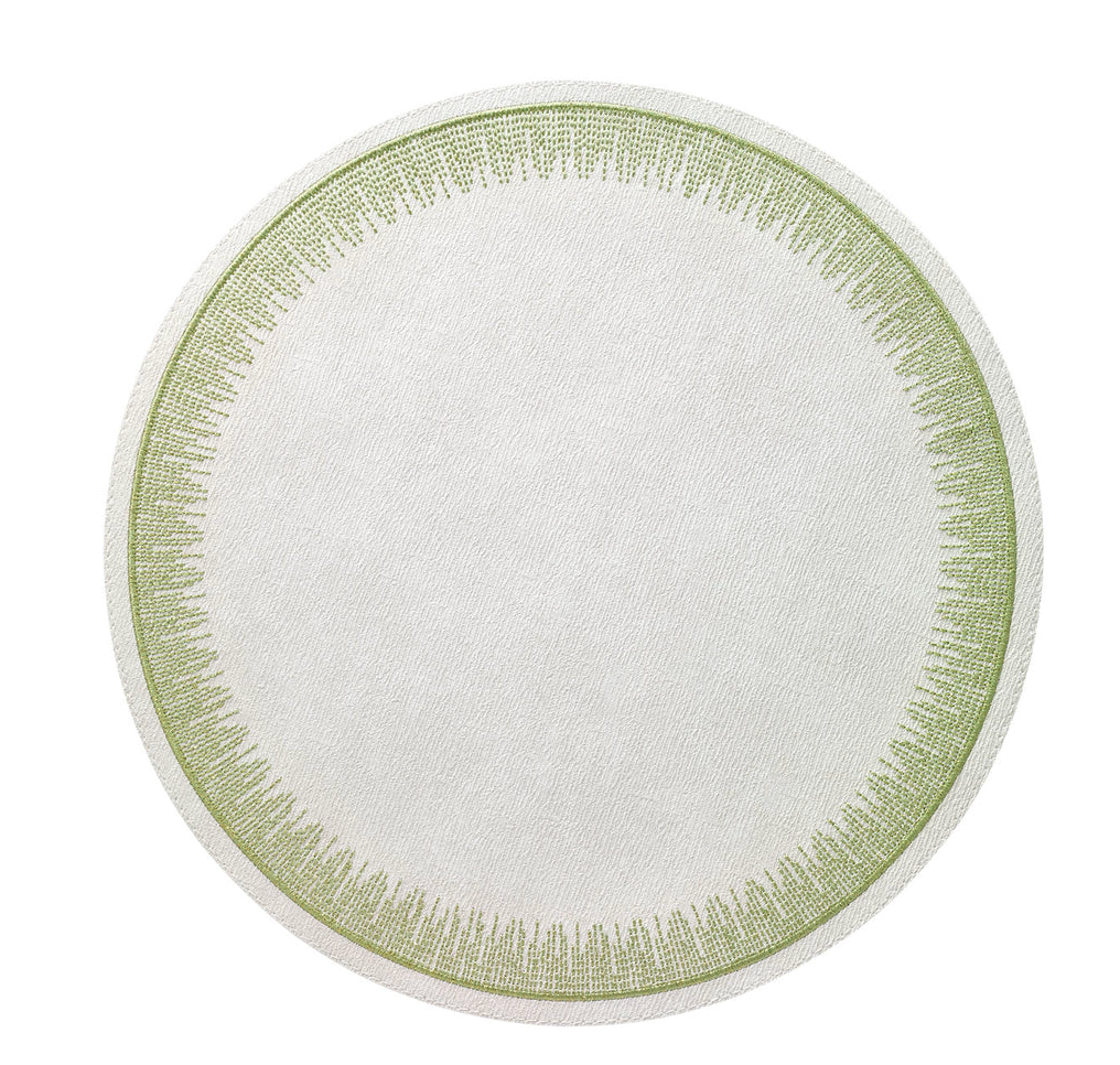 Flare Embroidered Round Placemats, Set of 4