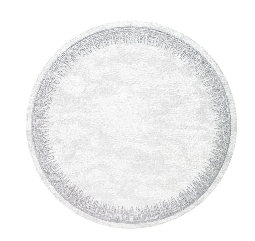 Flare Embroidered Round Placemats, Set of 4