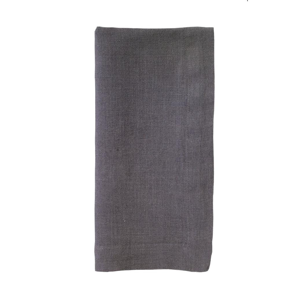 French Riviera Stonewashed Linen Napkins, Set 4