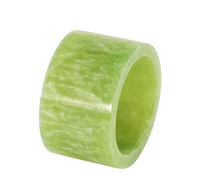 Marbled Napkin Ring | Turquoise, Orange or Green, Set of 4