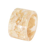 Marbled Pearl Napkin Ring, Set of 4