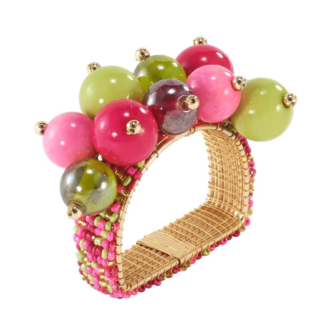 Jubilant Colorful Napkin Rings, Set 4 | Bone & Brass