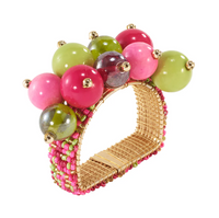 Jubilant Colorful Napkin Rings, Set of 4