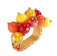 Jubilant Colorful Napkin Rings, Set of 4