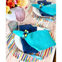 Jubilant Colorful Napkin Rings, Set 4 - Ring Detail | Bone & Brass