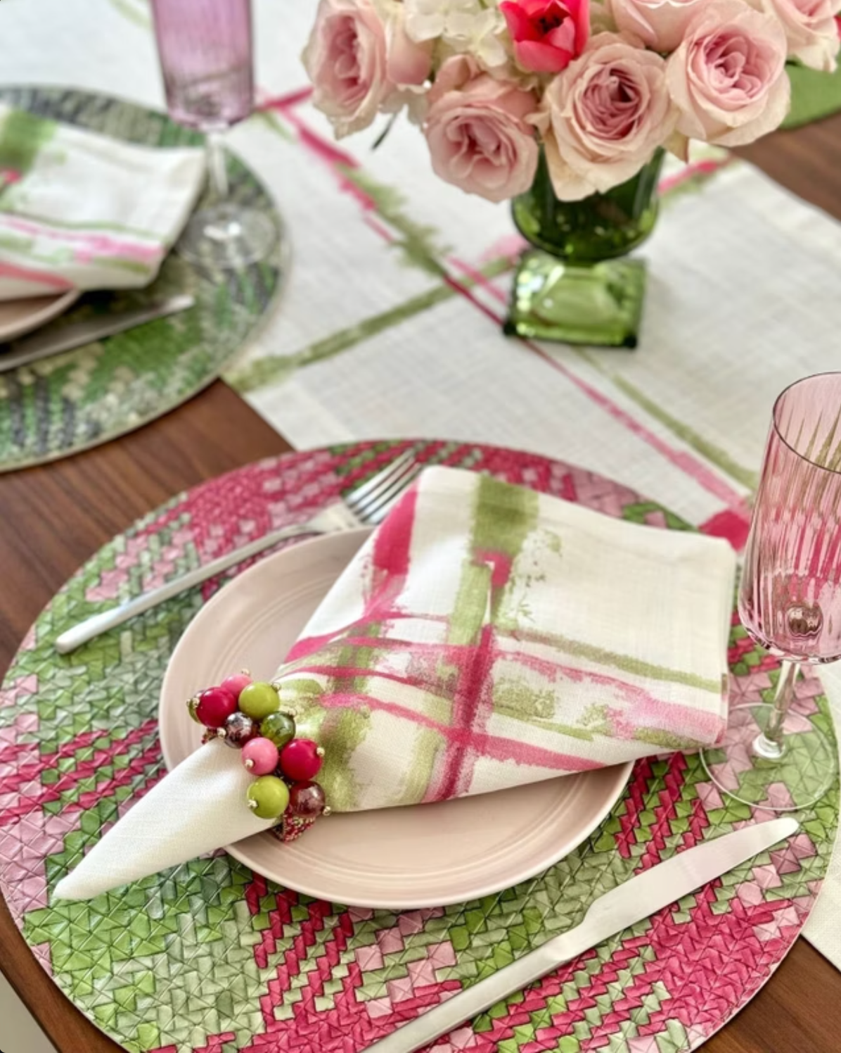 Jubilant Colorful Napkin Rings, Set of 4